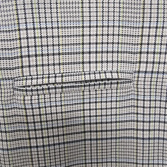 SO Oversized Plaid Blazer Pink Yellow White Black Green Blue Academia Office - Picture 3 of 10